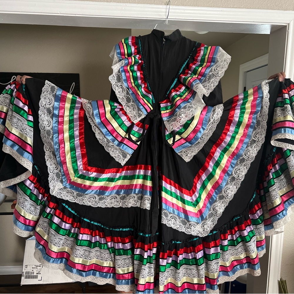Colorful Mexican Folklorico Dress